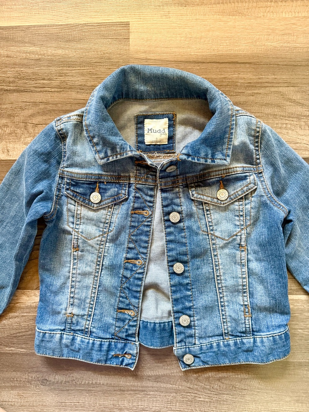 Mudd Girls Light Wash Blue Denim Jacket